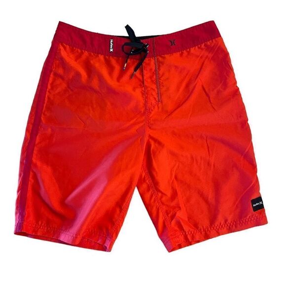 Hurley Mens Phantom One & Only Boardshorts Durable Water Bright Crimson Size 31 - Picture 1 of 8